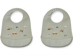 Liewood vehicles dove blue mix hagesmæk Tilda silikone (2-pack)